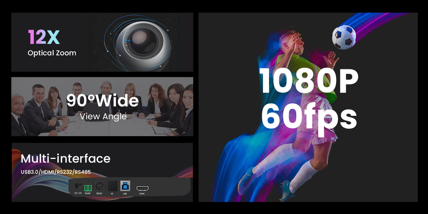 12X 1080P PTZ Camera