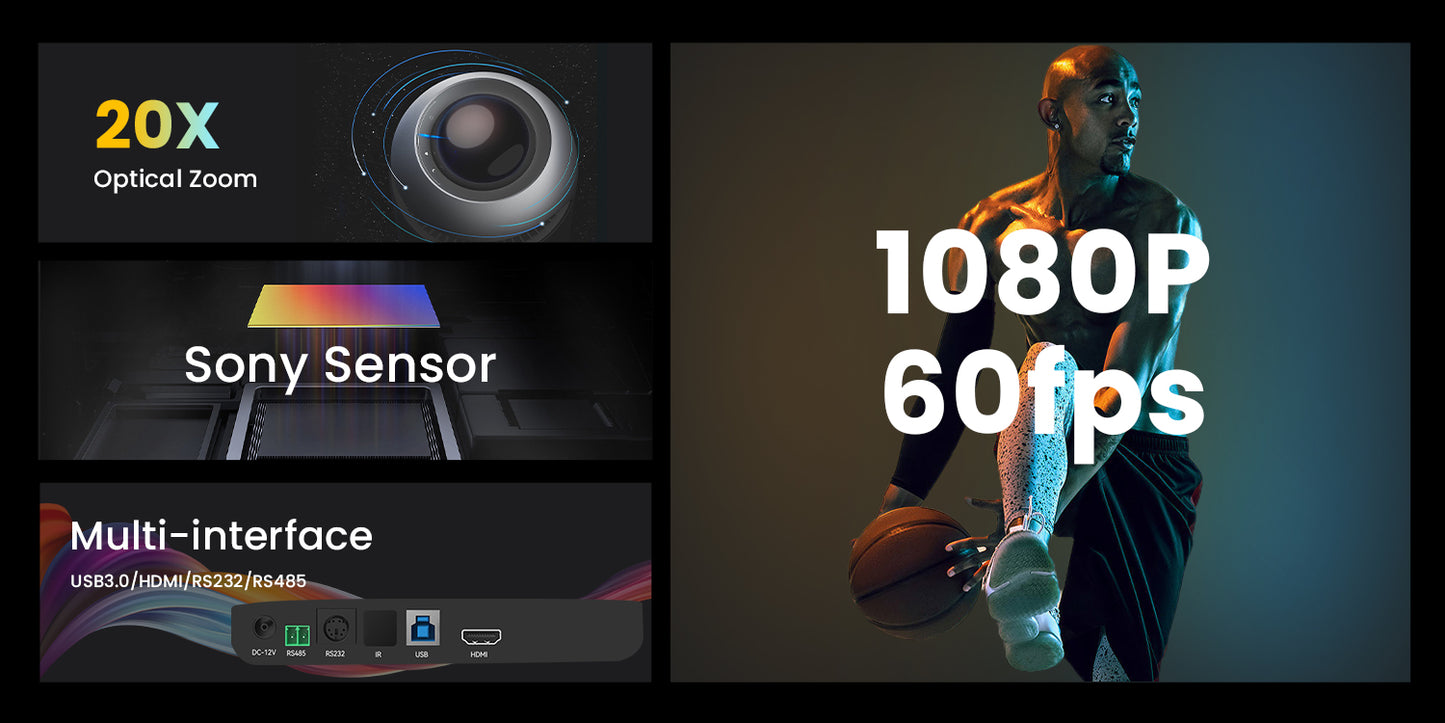 20X 1080P PTZ Camera